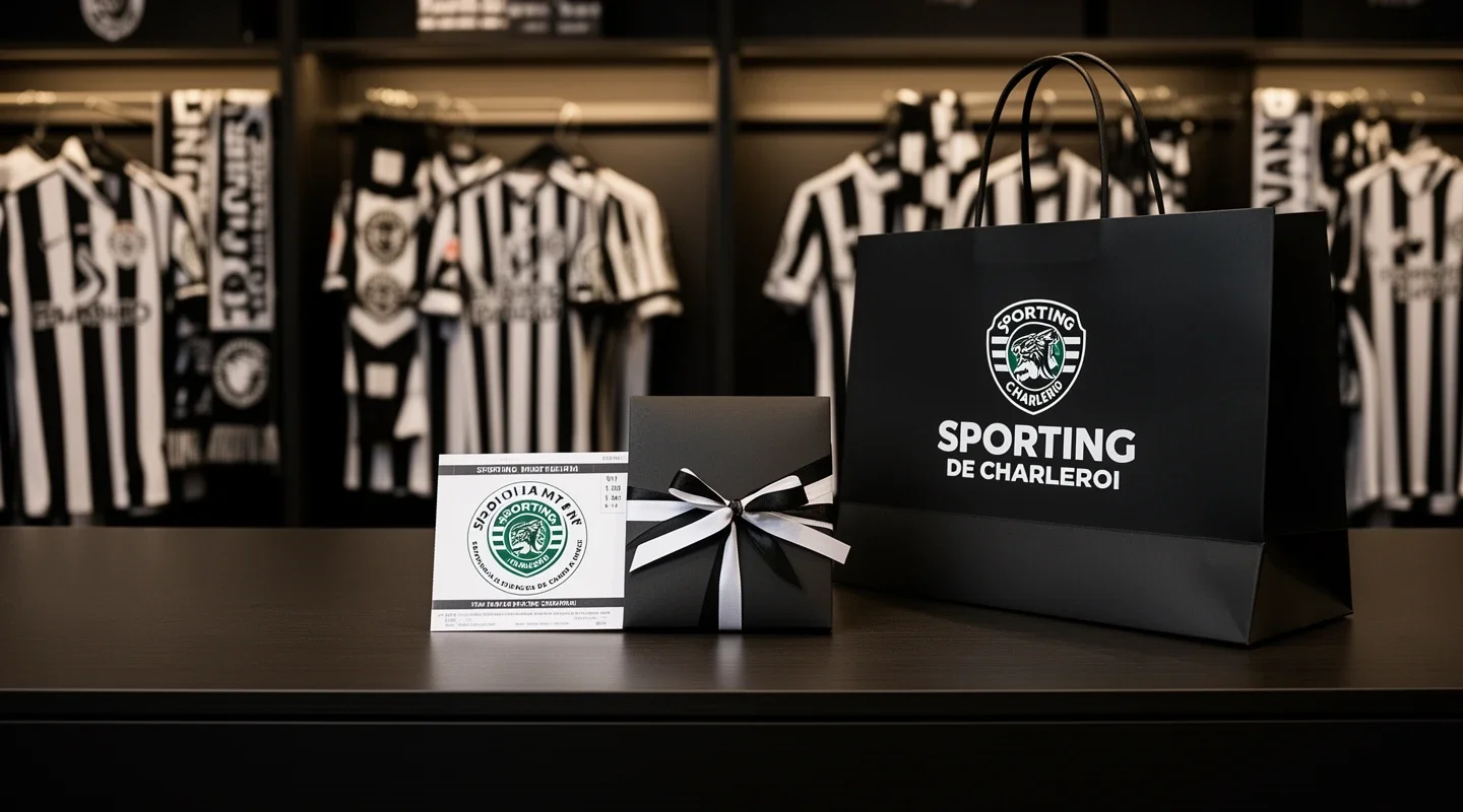 Een gratis ticket voor een wedstrijd van Sporting de Charleroi.