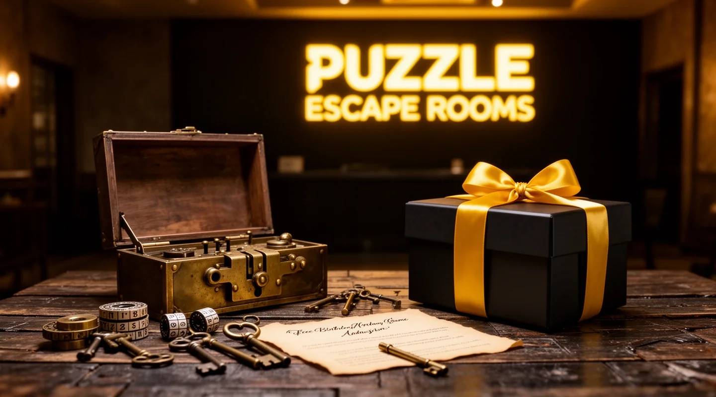 Een gratis deelname aan een escape room