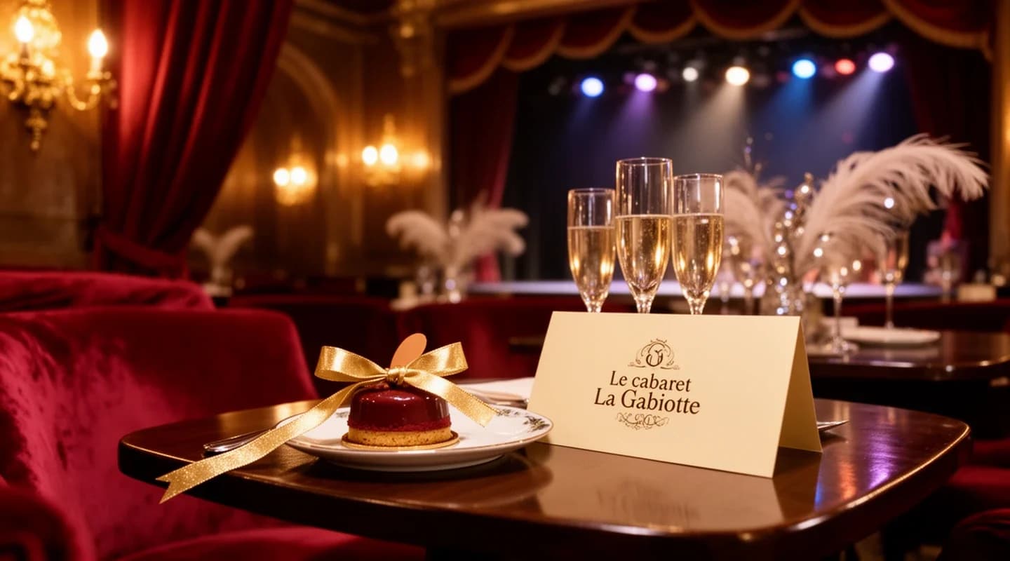 Gâteau d’anniversaire préparé et offert par l’établissement.