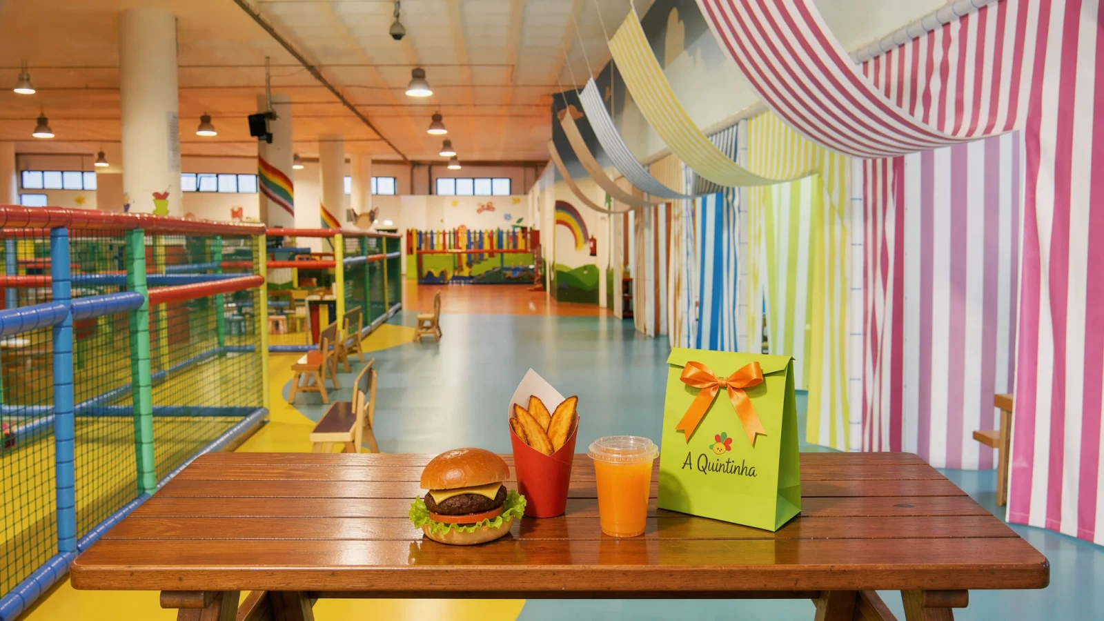 Presente para o aniversariante nos menus Kids